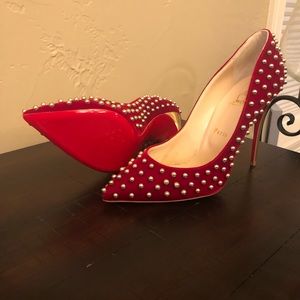 Christian Louboutin Billy 100 Velvet Specchio Heel